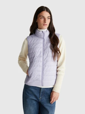 Benetton, Slim Fit Padded Vest, Size: XXS, Lilac, Women United Colors of Benetton