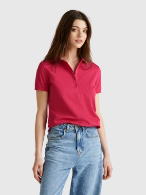 Zdjęcie produktu Benetton, Slim Fit Polo In Stretch Cotton, size XXS, Red, Women United Colors of Benetton