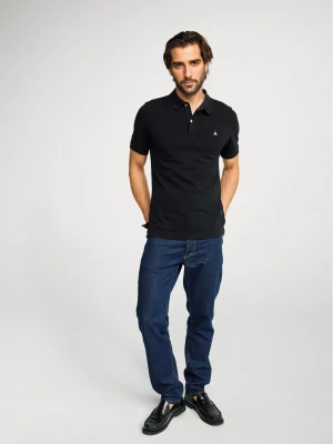 Benetton, Slim Fit Polo, Size: XS, Black, Men United Colors of Benetton