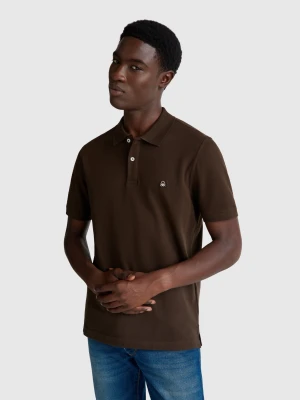 Benetton, Slim Fit Polo, size XS, Brown, Men United Colors of Benetton