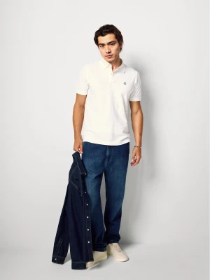 Benetton, Slim Fit Polo, Size: XS, White, Men United Colors of Benetton