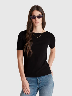 Benetton, Slim Fit Reversible T-shirt, Size: XXS, Black, Women United Colors of Benetton