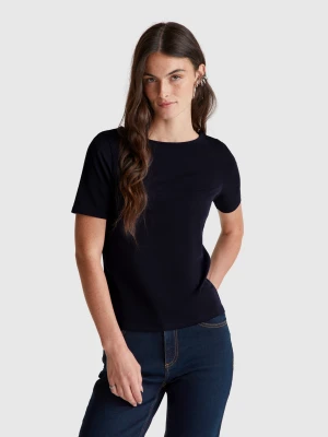 Benetton, Slim Fit Reversible T-shirt, Size: XXS, Dark Blue, Women United Colors of Benetton