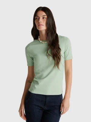 Benetton, Slim Fit Reversible T-shirt, Size: XXS, Light Green, Women United Colors of Benetton