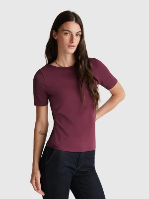 Benetton, Slim Fit Reversible T-shirt, size XXS, Violet, Women United Colors of Benetton