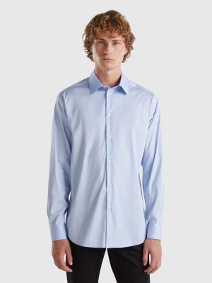 Benetton, Slim Fit Shirt, size L, Light Blue, Men United Colors of Benetton