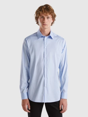 Benetton, Slim Fit Shirt, size S, Light Blue, Men United Colors of Benetton