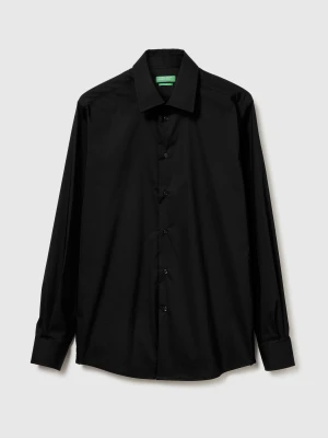 Benetton, Slim Fit Shirt, Size: XS, Black, Men United Colors of Benetton