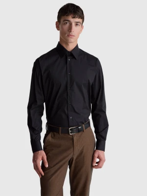 Benetton, Slim Fit Shirt, Size: XS, Black, Men United Colors of Benetton
