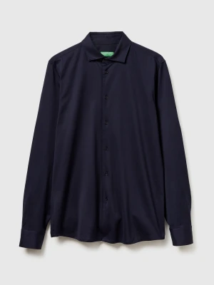 Benetton, Slim Fit Shirt, Size: XS, Dark Blue, Men United Colors of Benetton