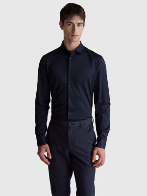 Benetton, Slim Fit Shirt, Size: XS, Dark Blue, Men United Colors of Benetton