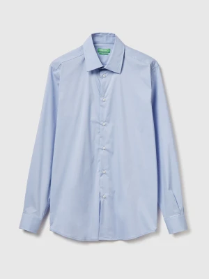 Benetton, Slim Fit Shirt, Size: XS, Light Blue, Men United Colors of Benetton