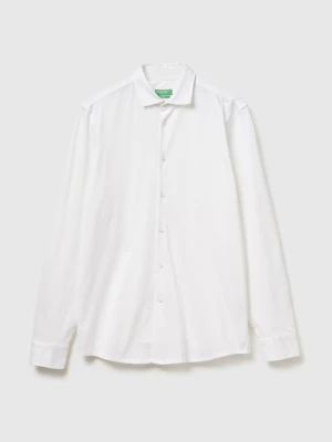 Benetton, Slim Fit Shirt, Size: XS, White, Men United Colors of Benetton