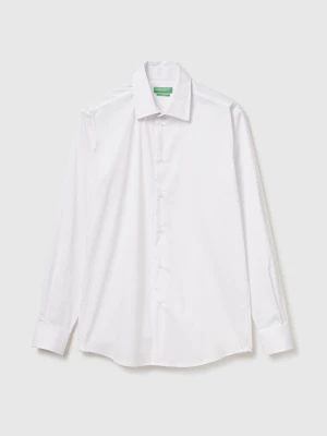 Benetton, Slim Fit Shirt, Size: XS, White, Men United Colors of Benetton
