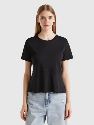 Benetton, Slim Fit T-shirt In Organic Cotton, size M, Black, Women United Colors of Benetton