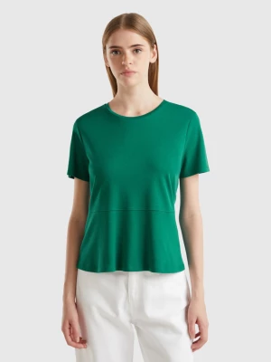 Benetton, Slim Fit T-shirt In Organic Cotton, size M, Dark Green, Women United Colors of Benetton