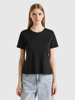 Benetton, Slim Fit T-shirt In Organic Cotton, size XXS, Black, Women United Colors of Benetton