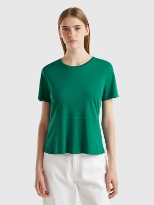 Benetton, Slim Fit T-shirt In Organic Cotton, size XXS, Dark Green, Women United Colors of Benetton