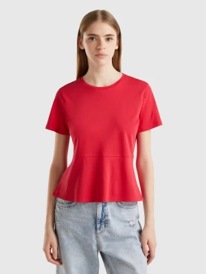 Benetton, Slim Fit T-shirt In Organic Cotton, size XXS, Red, Women United Colors of Benetton