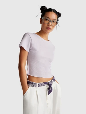 Benetton, Slim Fit T-shirt, size S, Lilac, Women United Colors of Benetton