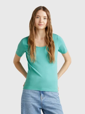 Benetton, Slim Fit T-shirt, size XXS, Aqua, Women United Colors of Benetton