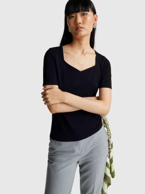 Zdjęcie produktu Benetton, Slim Fit T-shirt, size XXS, Dark Blue, Women United Colors of Benetton