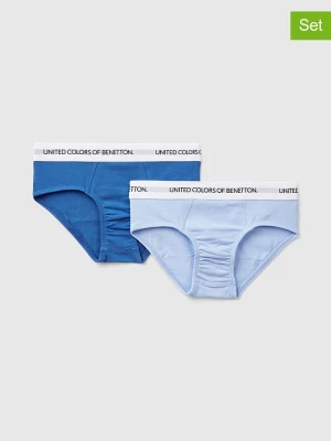 Benetton Slipki (2 pary) w kolorze niebieskim rozmiar: 168