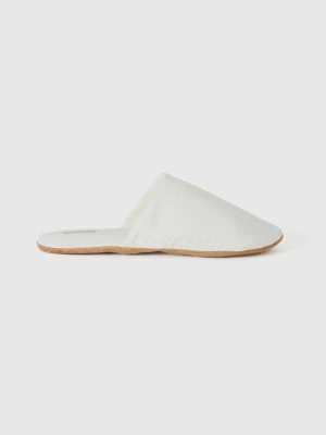 Benetton, Slippers With Case, size 46-47, White, Women United Colors of Benetton