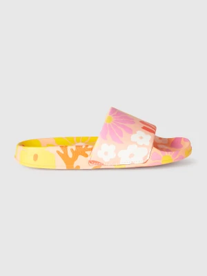 Benetton, Slippers With Floral Print, size 41, Multi-color, Kids United Colors of Benetton