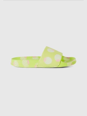 Benetton, Slippers With Fruit Pattern, size 31, Light Green, Kids United Colors of Benetton