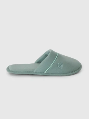 Benetton, Slippers With Logo, Size: 40-41, Aqua, Women United Colors of Benetton