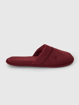 Benetton, Slippers With Logo, Size: 46-47, Burgundy, Women United Colors of Benetton