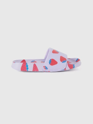 Benetton, Slippers With Strawberry Pattern, size 37, Lilac, Kids United Colors of Benetton