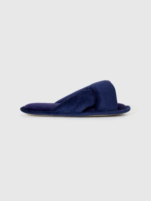 Benetton, Slippers With Woven Upper, size 41, Dark Blue, Women United Colors of Benetton