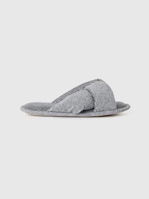 Benetton, Slippers With Woven Upper, size 41, Gray, Women United Colors of Benetton