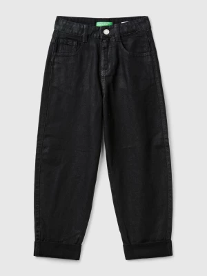 Benetton, Slouchy Fit Jeans, size M, Black, Kids United Colors of Benetton