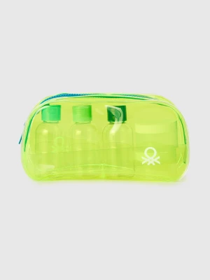 Benetton, Small Beauty Case In Pvc, Size: OS, Lime, Women United Colors of Benetton