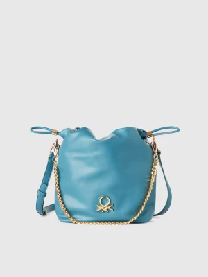 Benetton, Small Bucket Bag, size OS, Light Blue, Women United Colors of Benetton