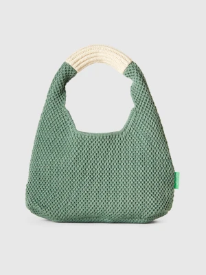 Benetton, Small Crochet Shoulder Bag, size OS, , Women United Colors of Benetton