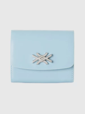 Benetton, Small Wallet In Imitation Leather, size OS, Sky Blue, Women United Colors of Benetton