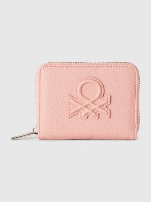 Benetton, Small Wallet With Zipper, size OS, Pink, Women United Colors of Benetton