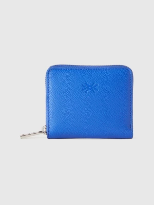 Benetton, Small Zip Wallet, size OS, Bright Blue, Women United Colors of Benetton