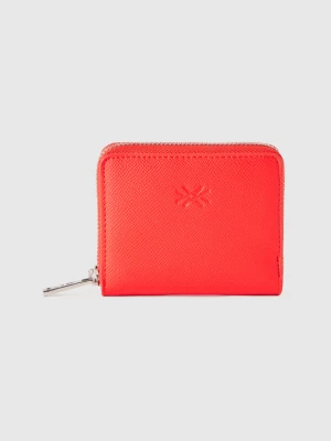 Benetton, Small Zip Wallet, size OS, Red, Women United Colors of Benetton