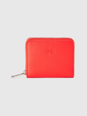 Benetton, Small Zip Wallet, size OS, Red, Women United Colors of Benetton