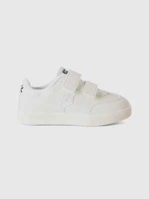 Benetton, Sneakers In Imitation Leather, size 21, Creamy White, Kids United Colors of Benetton