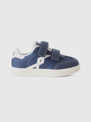 Benetton, Sneakers In Imitation Leather, size 25, Dark Blue, Kids United Colors of Benetton