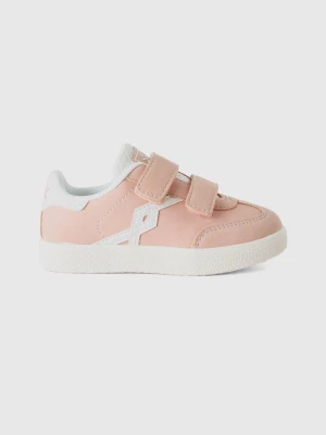 Benetton, Sneakers In Imitation Leather, size 26, Soft Pink, Kids United Colors of Benetton