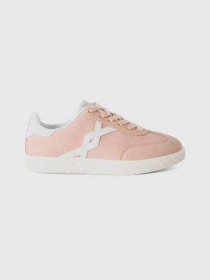 Benetton, Sneakers In Imitation Leather, size 33, Soft Pink, Kids United Colors of Benetton