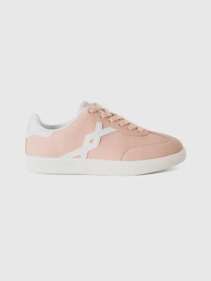 Benetton, Sneakers In Imitation Leather, size 34, Nude, Kids United Colors of Benetton