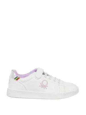 Benetton Sneakersy w kolorze biało-fioletowym rozmiar: 24